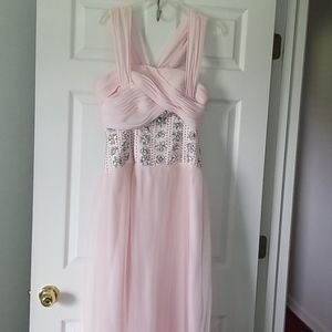 Beautiful pink prom dress